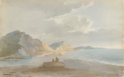 La spiaggia di Charmouth da John Baverstock Knight