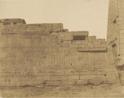 [Karnac, Tempio a sud della Sala Ipostila, parete sud (esterno) da John Beasley Greene