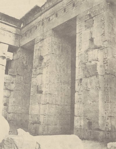Médinet Habou, Palazzo di Ramses II 2a Corte, Lato Est da John Beasly Greene