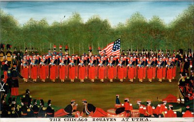 Gli Zuavi di Chicago a Utica, c.1860 da John Bernt Graff