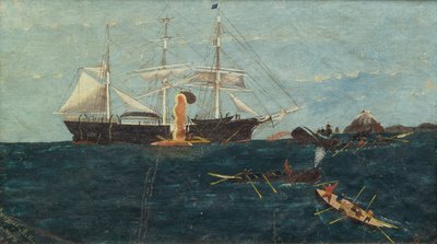 Bark Bounding Billow, 1892 circa (olio su tela) da John Bertoncini