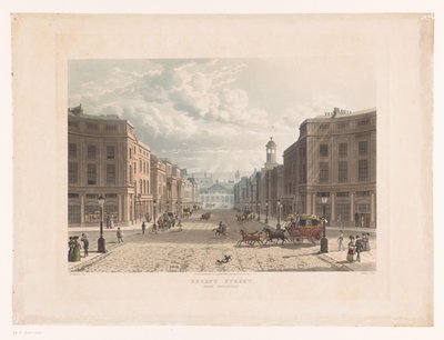 Vista di Regent Street, Londra da Piccadilly Circus da John Bluck