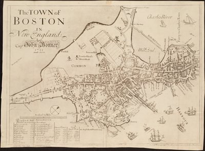 La città di Boston nel New England da John Bonner