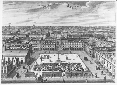Covent Garden, c.1720 da John Bowles