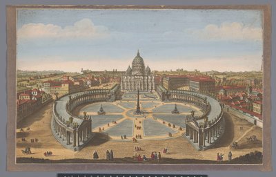 Veduta di Piazza San Pietro e della Basilica di San Pietro in Vaticano da John Bowles