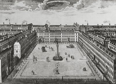 Lincolns Inn New Square, c.1725 da John Bowles