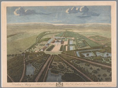 Veduta di Dunham Massey nel Cheshire da John Boydell
