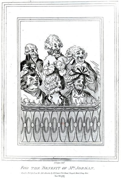 Per il beneficio di Mrs Jordan, 1787 da John Boyne