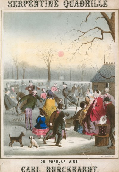 Partitura musicale per Serpentine Quadrille su arie popolari di Carl Burckhardt da John Brandard