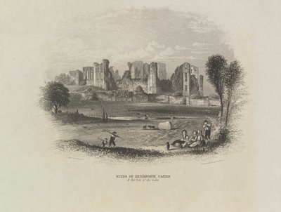 Rovine del castello di Kenilworth e letto del lago da John Brandard