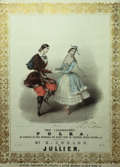 La celebre polka, spartito, 1840 da John Brandard