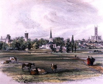 Warwick, da St Nicholas Meadow da John Brandard