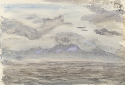 Marina con cielo nuvoloso da John Brett