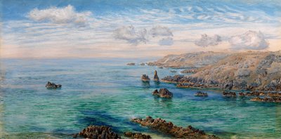 Schizzo sulla costa sud di Guernsey da John Brett