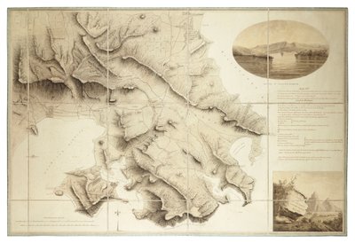 Piano dei dintorni di English Harbour, Antigua, c.1782 da John Brown
