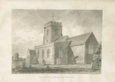 Chiesa di Aldridge (disegno a seppia, 1847) da John Buckler