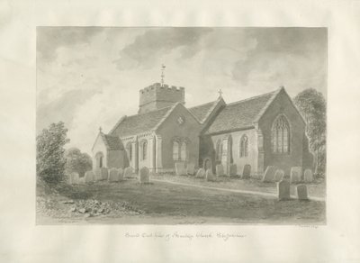 Chiesa di Armitage (disegno a seppia, 1823) da John Buckler