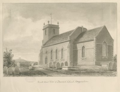 Chiesa di Baswich: disegno a seppia, 1841 da John Buckler