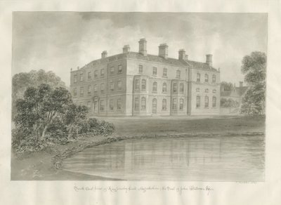 Biddulph - Knypersley Hall [nuovo]: disegno a seppia da John Buckler