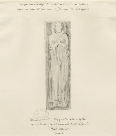 Chiesa di Blithfield - effigie monumentale da John Buckler