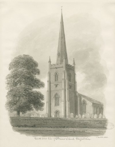 Chiesa di Brewood da John Buckler