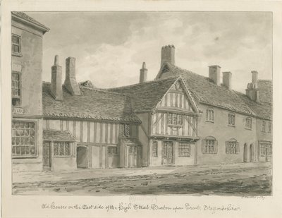 Burton-upon-Trent - Vecchie Case in High Street da John Buckler