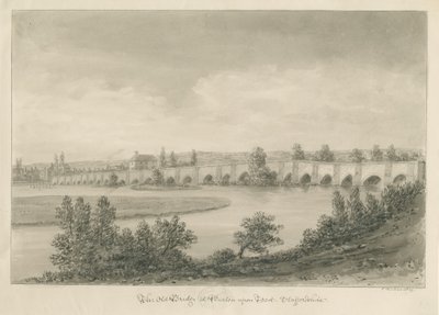 Burton-upon-Trent - Ponte e Città da John Buckler