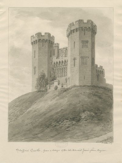 Chiesa del Castello - Castello di Stafford da John Buckler