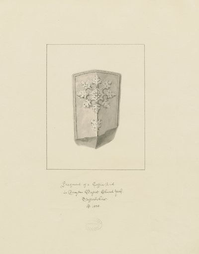 Drayton Bassett - Coperchio della Bara da John Buckler