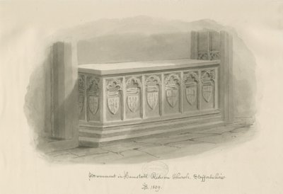 Hamstall Ridware Church - Monumento da John Buckler