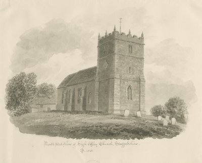Chiesa di High Offley da John Buckler