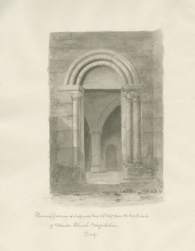 Interno della Chiesa di Standon da John Buckler