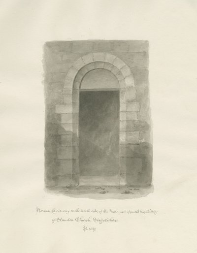 Interno della Chiesa di Standon da John Buckler