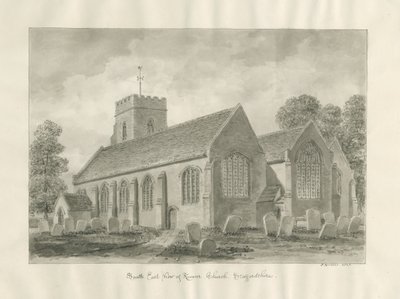 Chiesa di Kinver: disegno a seppia da John Buckler