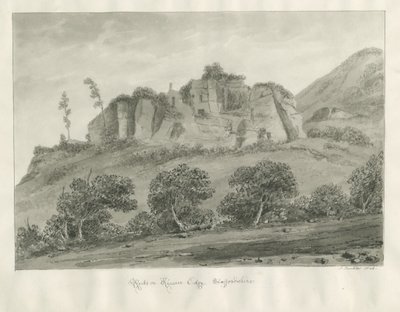 Kinver Edge: disegno seppia da John Buckler