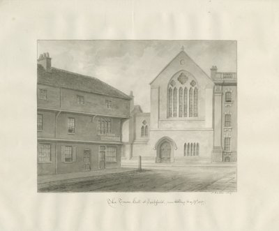Lichfield - Municipio: disegno a seppia da John Buckler