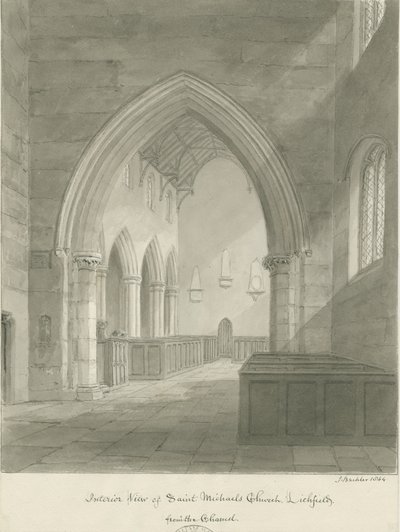 Lichfield - Interno della Chiesa di San Michele da John Buckler