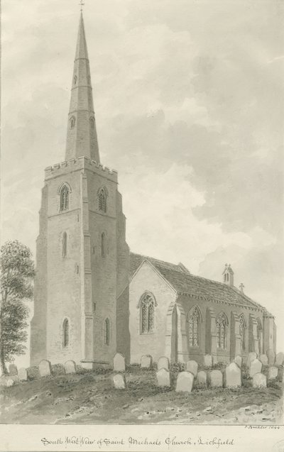 Lichfield - Chiesa di San Michele da John Buckler