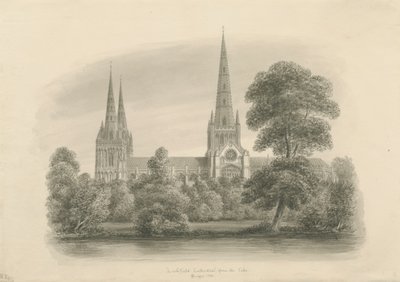 Cattedrale di Lichfield - Vista Sud da John Buckler