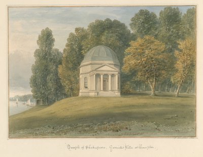 Middlesex - Hampton - Tempio di Shakespeare alla Villa di Garrick da John Buckler