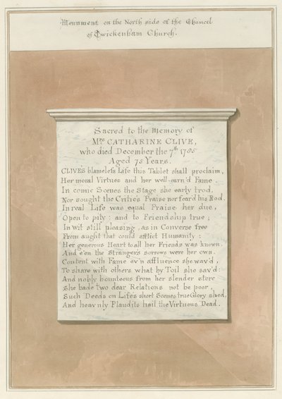 Middlesex - Chiesa di Twickenham - Monumento da John Buckler