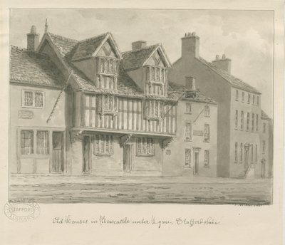 Newcastle-under-Lyme - Vecchie Case da John Buckler