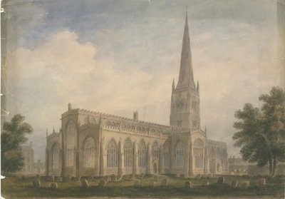 Nottinghamshire - Chiesa di Newark, 1809 da John Buckler