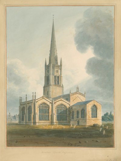 Oxfordshire - Chiesa di Bloxham da John Buckler