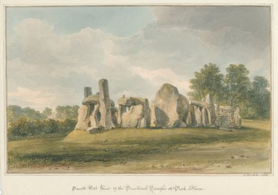 Oxfordshire - Henley upon Thames - Tempio druidico a Park Place, 1826 da John Buckler