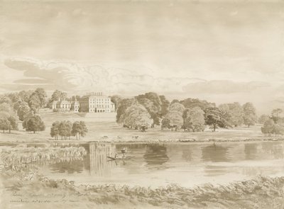 Patshull House: disegno a seppia, 26 ago 1820 da John Buckler