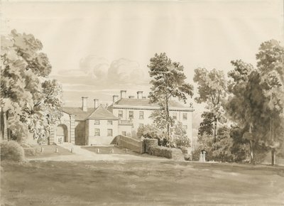 Patshull House, agosto 1820 da John Buckler