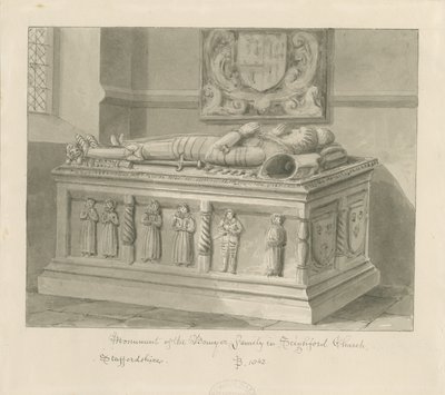 Chiesa di Seighford - Tomba di William e Mercy Bowyer da John Buckler