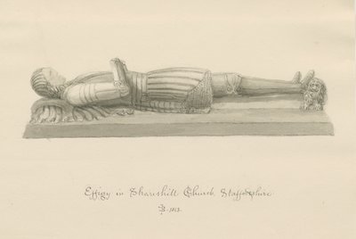 Chiesa di Shareshill - Effigie monumentale di Sir Humphrey Swynnerton da John Buckler