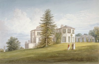 Vista sud-ovest di Bromley Hill, Bromley, Kent, 1815 da John Buckler